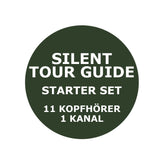 Silent Tour Guide Set von Headphone Revolution für den Einsatz als Personenführungsanlage, PFA, Flüsteranlage, Silent Conference System und Alternative zu Sennheiser EK1035 und EK1039
