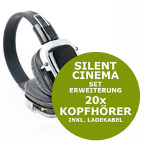 Silent Cinema Set Erweiterung | 20x Kopfhörer
