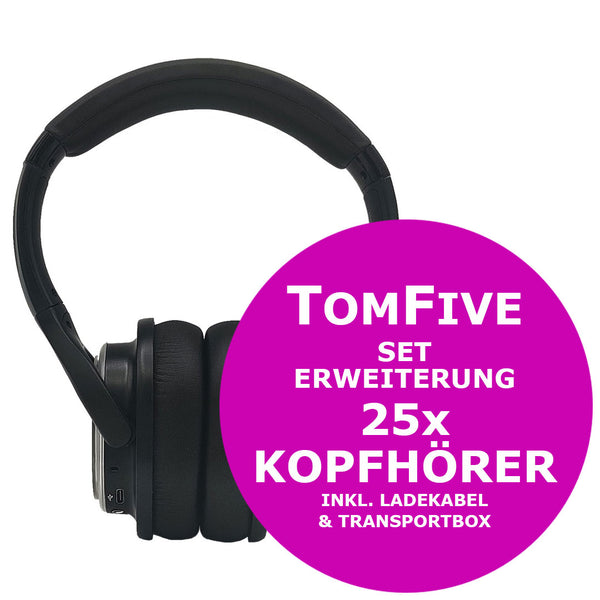 TomFive Silent Kopfhörer Set inkl. HR T12 Pro Kopfhörer