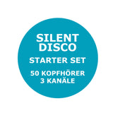 Silent Disco Set inkl. Silent Disco Kopfhörer und Silent Disco Sender von Headphone Revolution