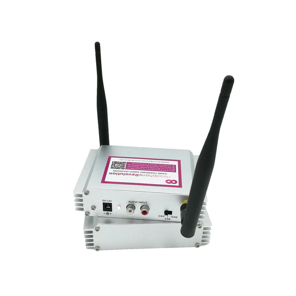 Silent Disco Sender Transmitter SLVR Silver kompatibel mit Tower 3 und Beatfoxx SDT-40 SilentClub und Beatfoxx Icarus Sender und TX-40RF, TX-50RF