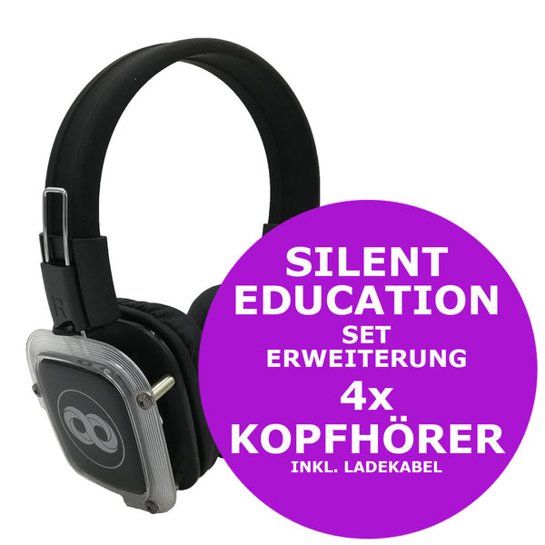 Silent Education Set Erweiterung | 4x Kopfhörer